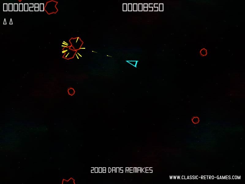 Asteroids (2) remake screenshot
