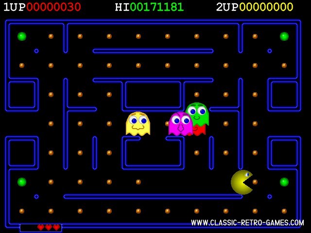 PacMan remake screenshot