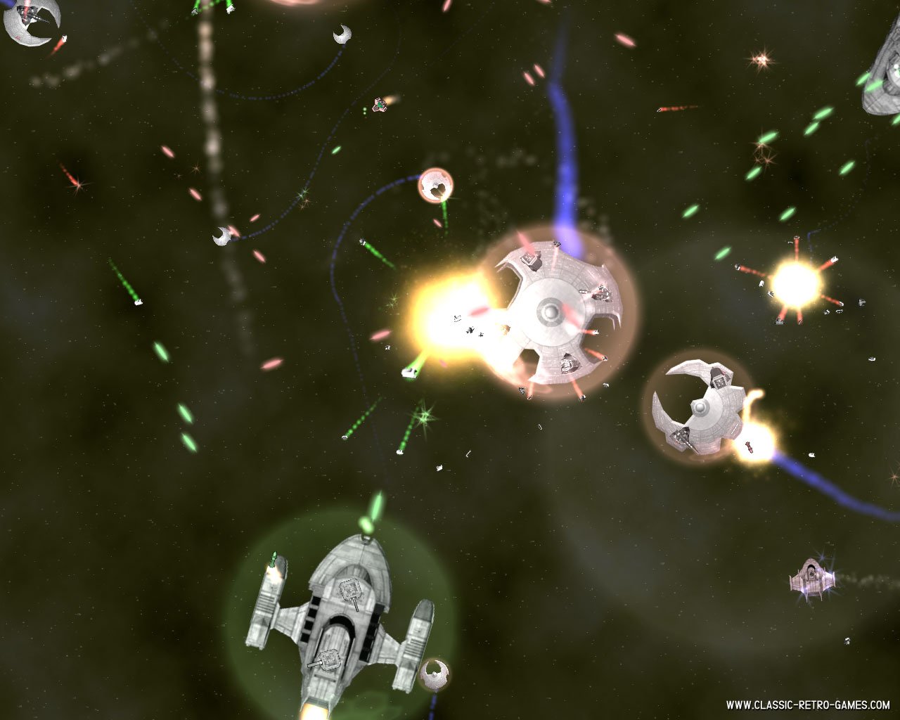 Asteroids remake screenshot