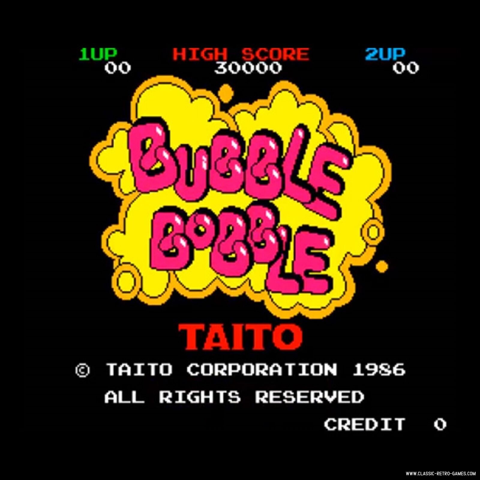 Bubble Bobble original screenshot