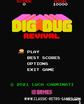 DigDug remake screenshot